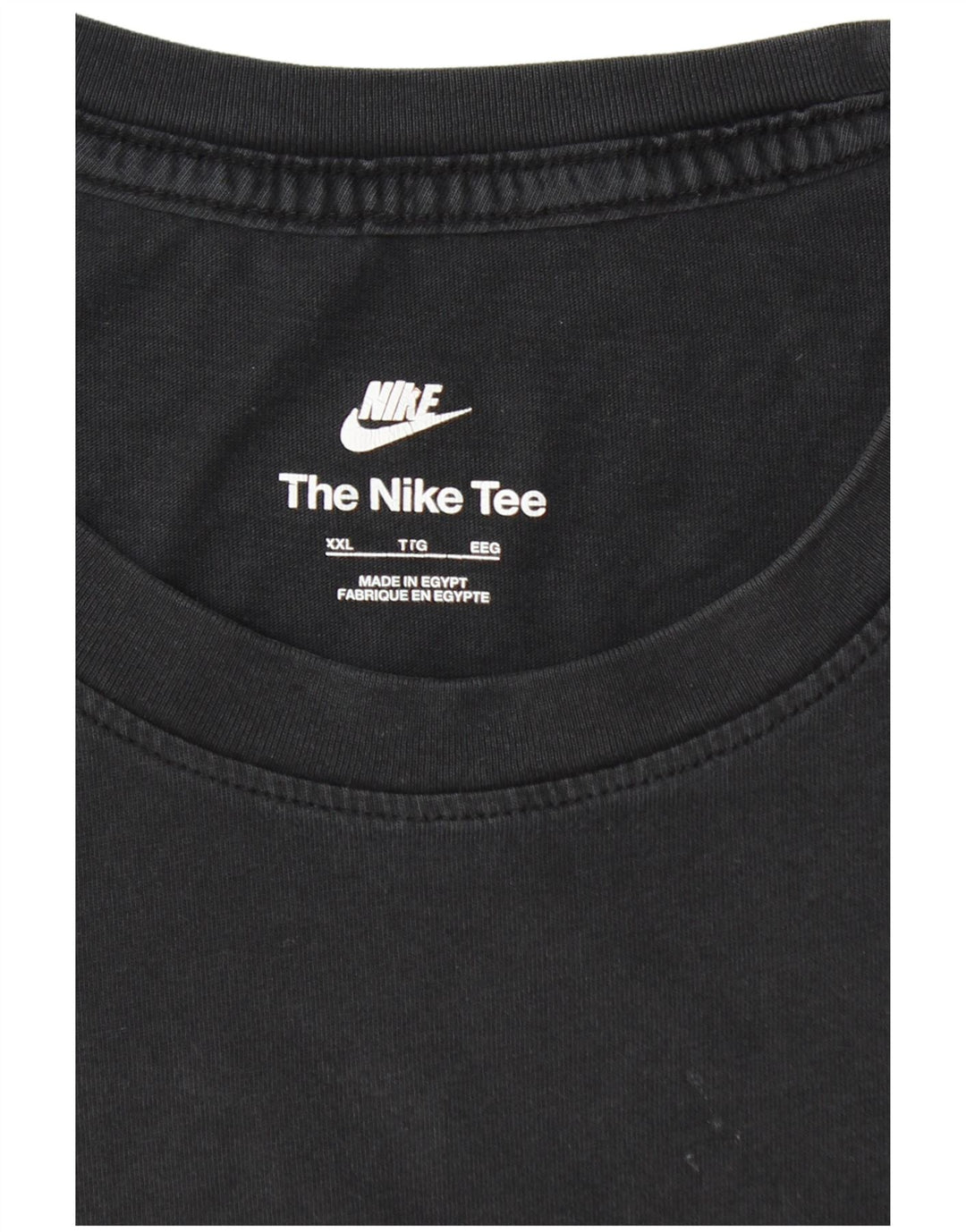 NIKE T-shirt top til mænd 2XL sort bomuld