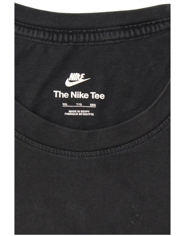 NIKE T-shirt top til mænd 2XL sort bomuld
