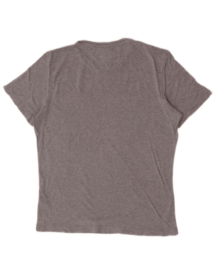 Tommy Hilfiger Herre T-Shirt Top Stor Grå Bomuld