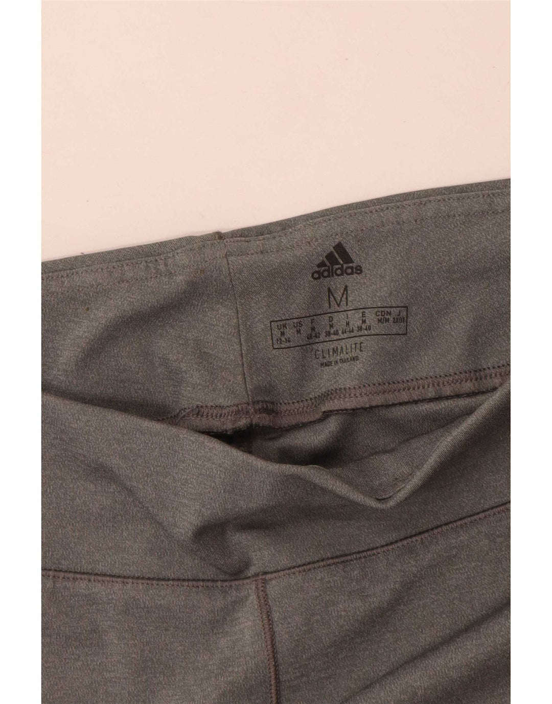 Adidas Womens Climalite Leggings UK 12/14 Medium Grey