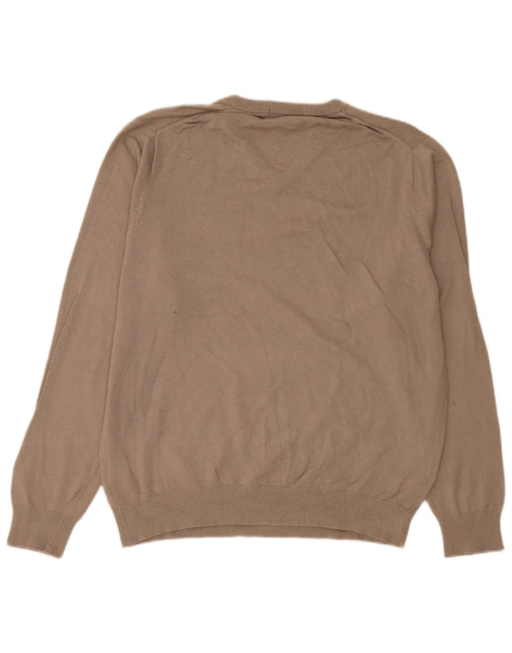 Marks & Spencer Herre V-hals sweater Stor brun viskose
