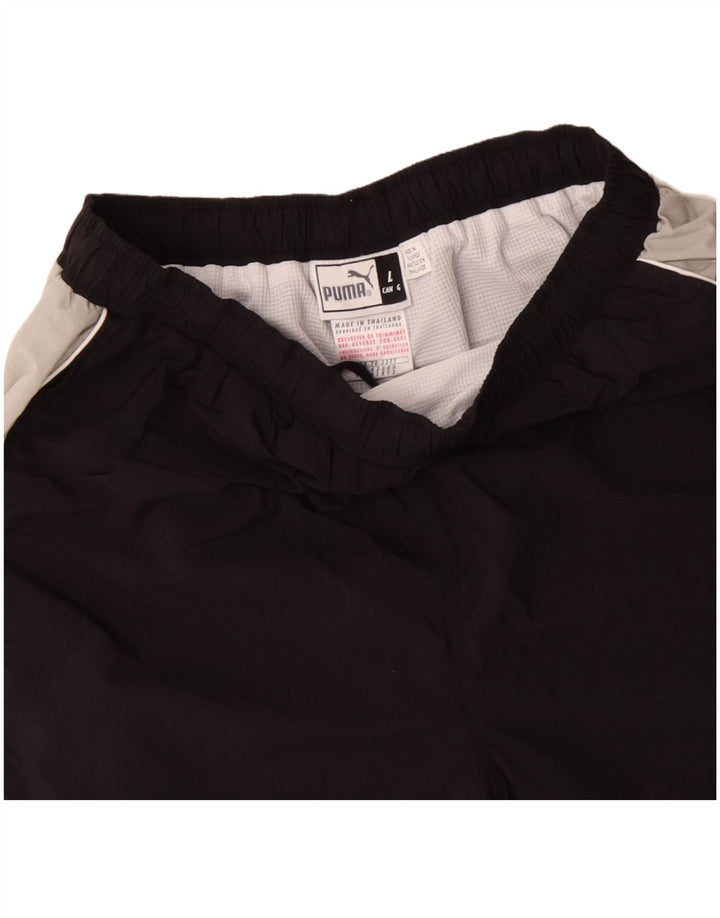 PUMA Sportshorts til mænd Large Black Colourblock Polyester