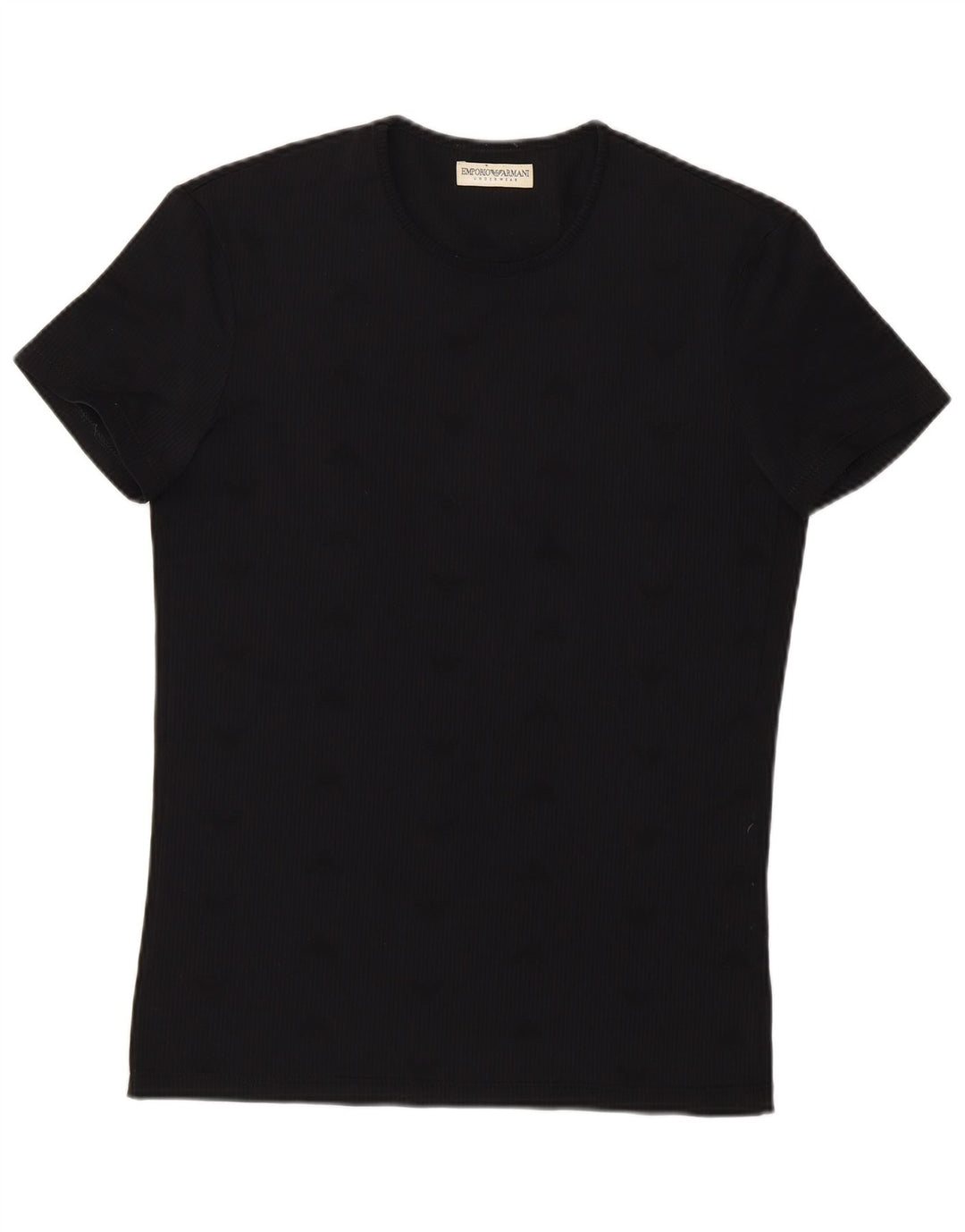 Emporio Armani T-shirt top til kvinder UK 14 Medium Sort