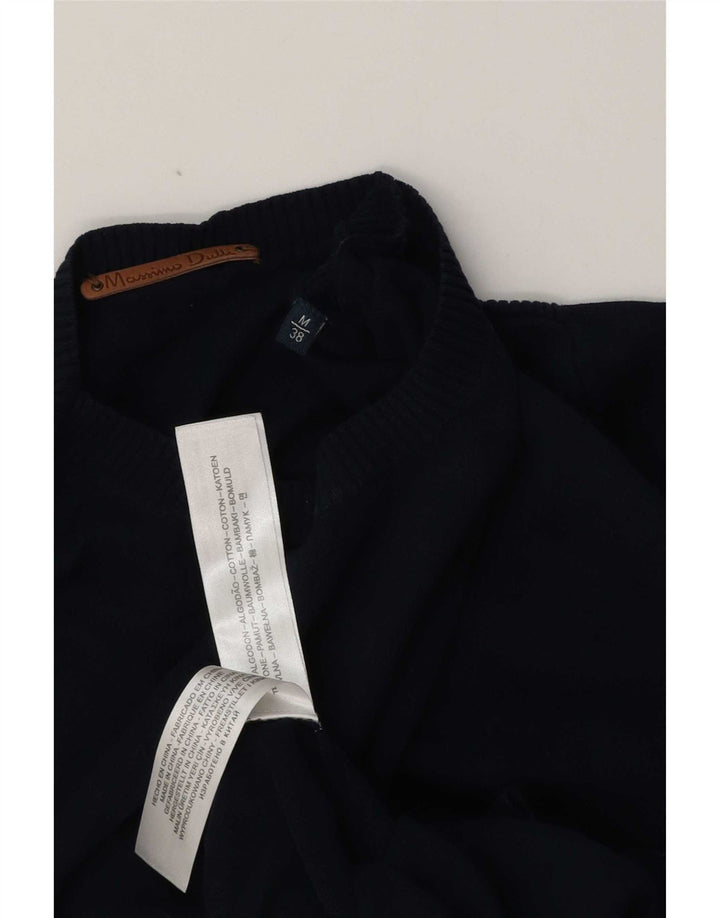 Massimo Dutti Herre Crew Neck sweater Medium Navyblå Bomuld
