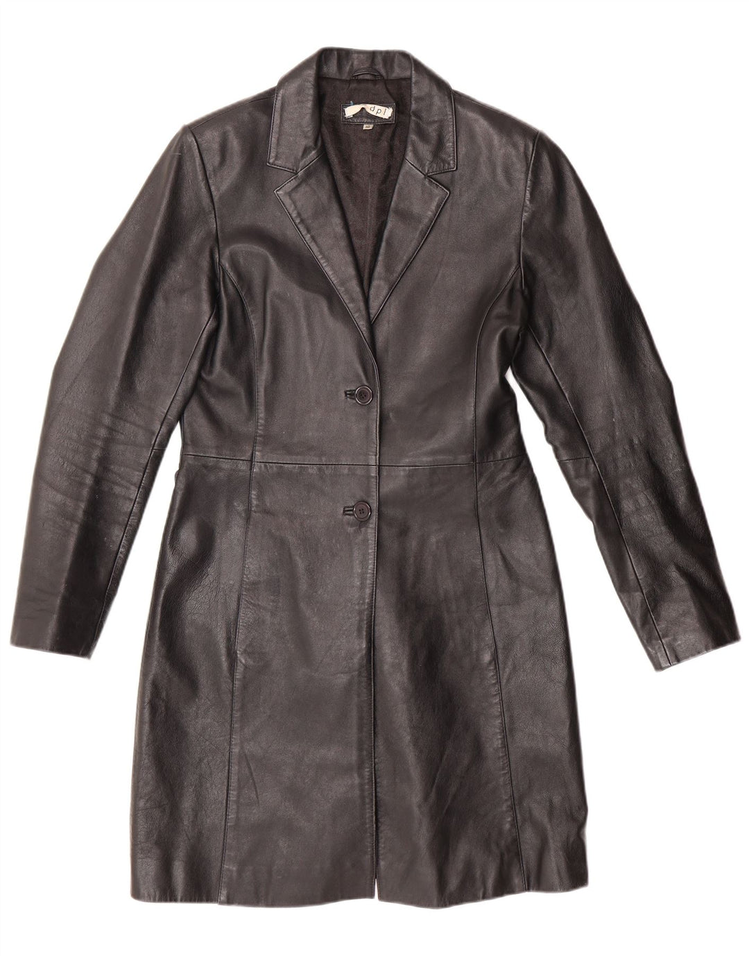 DPL læderfrakke til kvinder UK 10 Lille sort læder