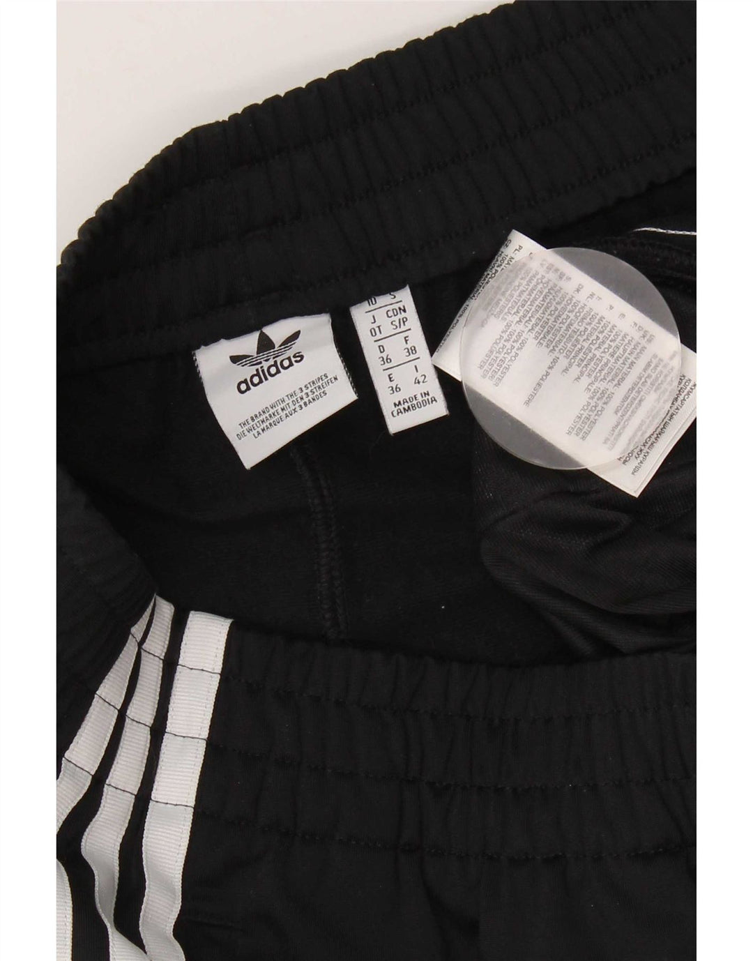 Adidas sportsshorts til kvinder UK 10 Small Black Polyester