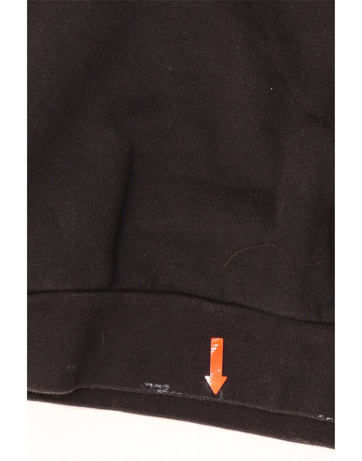 Adidas Grafisk Sweatshirt Jumper Medium Sort Bomuld