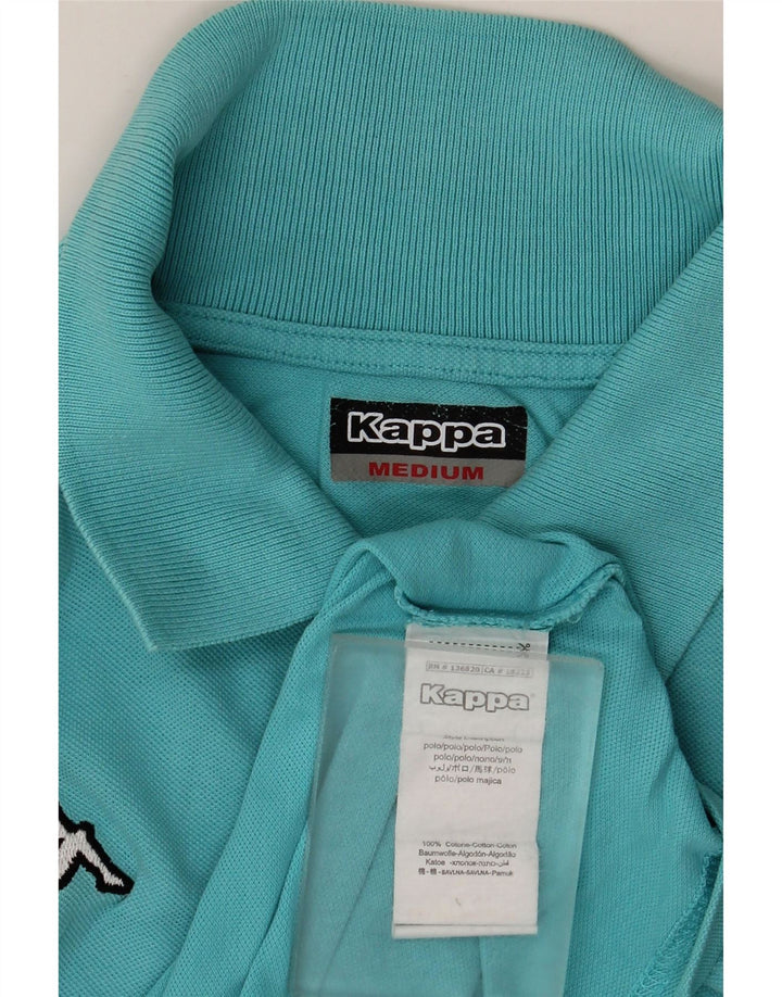KAPPA Poloshirt til mænd Medium turkis bomuld