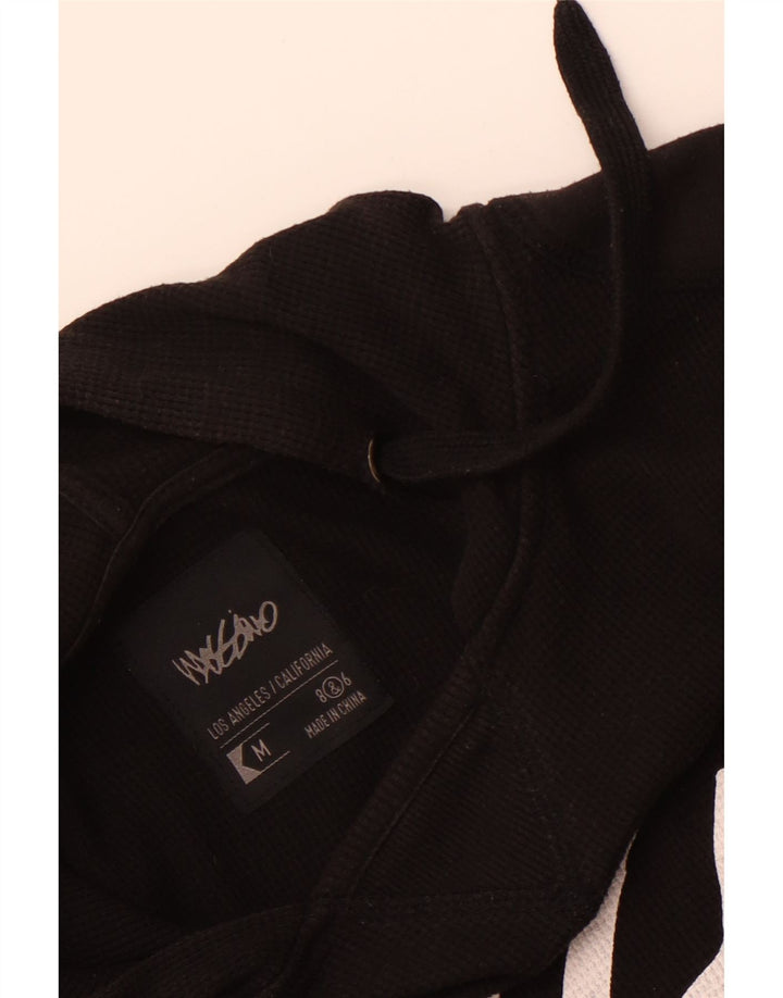 Mossimo Herre Hooded Grafisk Top Langærmet Medium Sort