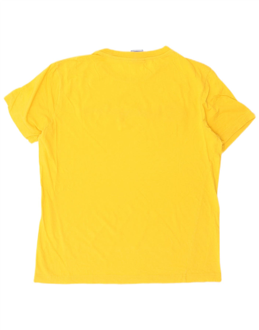 Champion Herre Grafisk T-Shirt Top Medium Gul