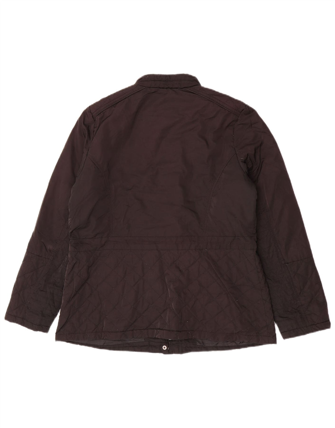 Marks & Spencer Quiltet jakke til kvinder UK 14 Stor sort polyester
