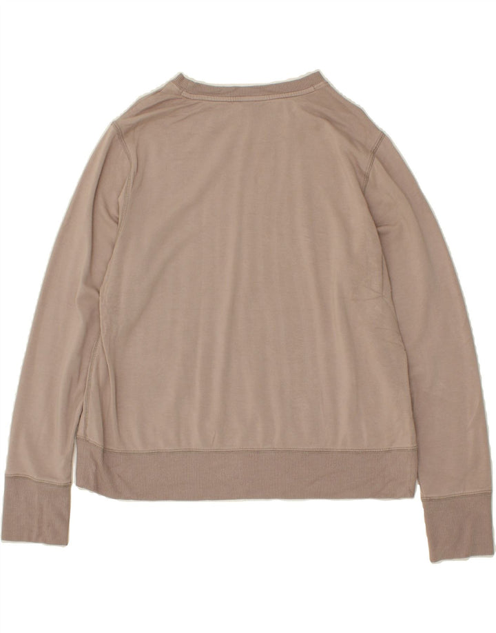 EDDIE BAUER Womens Sweatshirt Jumper UK 14 Medium Beige Modal Vintage Eddie Bauer and Second-Hand Eddie Bauer from Messina Hembry 