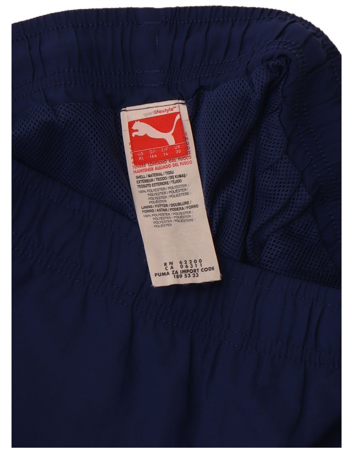PUMA drenge grafiske sportsshorts 11-12 år marineblå polyester