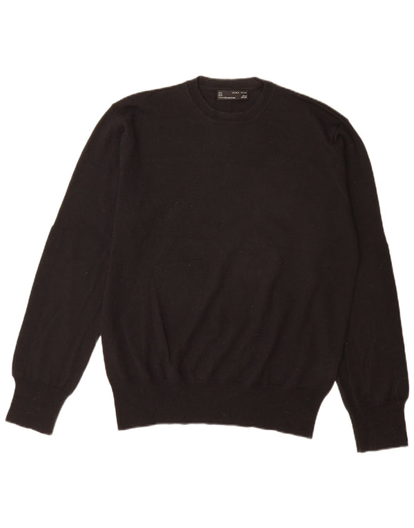 Zara Herre sweater med rund hals XL sort uld