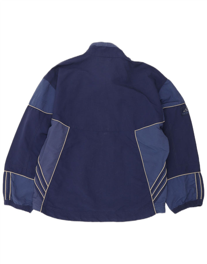 Adidas Træningsdragt til mænd Topjakke UK 38/40 Medium Navy Blue Colourblock