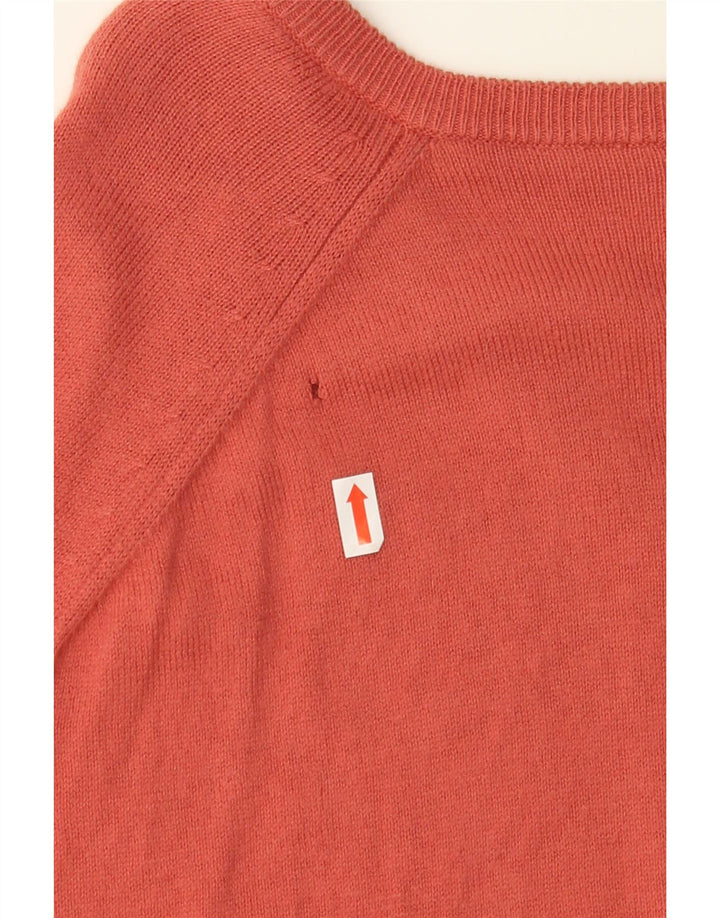 J. CREW Womens V-Neck Jumper Sweater 2XL Orange Cotton Vintage J. Crew and Second-Hand J. Crew from Messina Hembry 