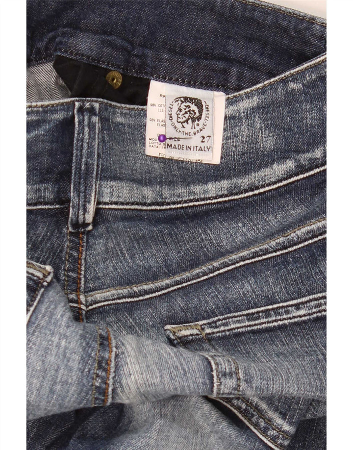 Diesel Dame Bootcut Jeans W27 L29 Blå Bomuld