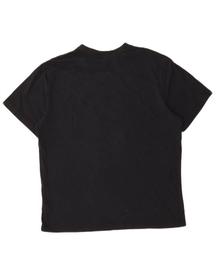 Reebok Herre grafisk T-shirt Top Stor sort bomuld