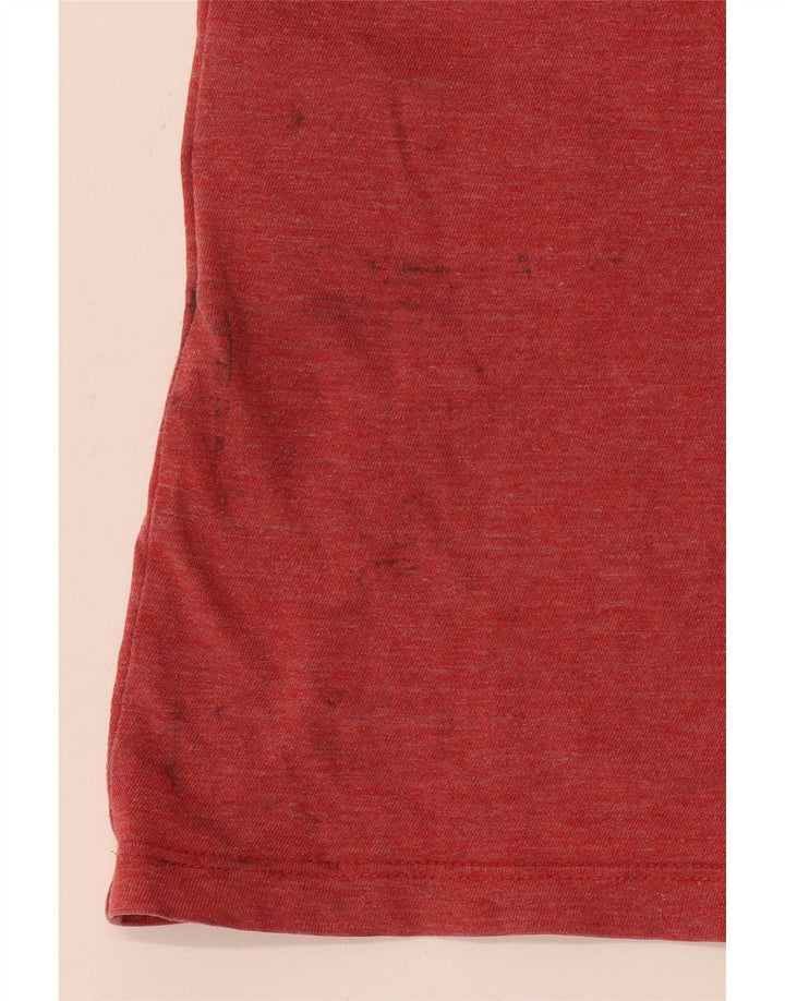 Levi's Herre T-Shirt Top Medium Rød Flecked Bomuld