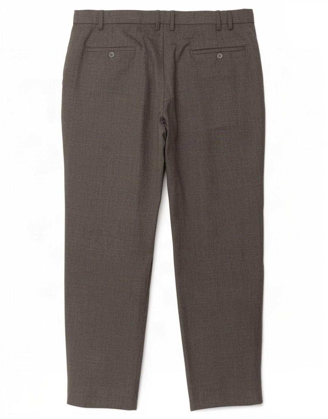 Marks & Spencer Herre Straight Regular Suit Bukser W38 L31 Grå Polyester