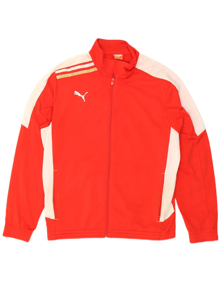 PUMA Mens Tracksuit Top Jacket XL Red Colourblock