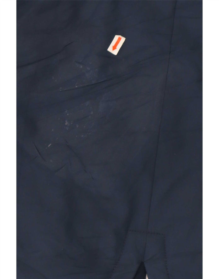 Nike vindjakke med hætte til mænd UK 38 Medium marineblå polyester