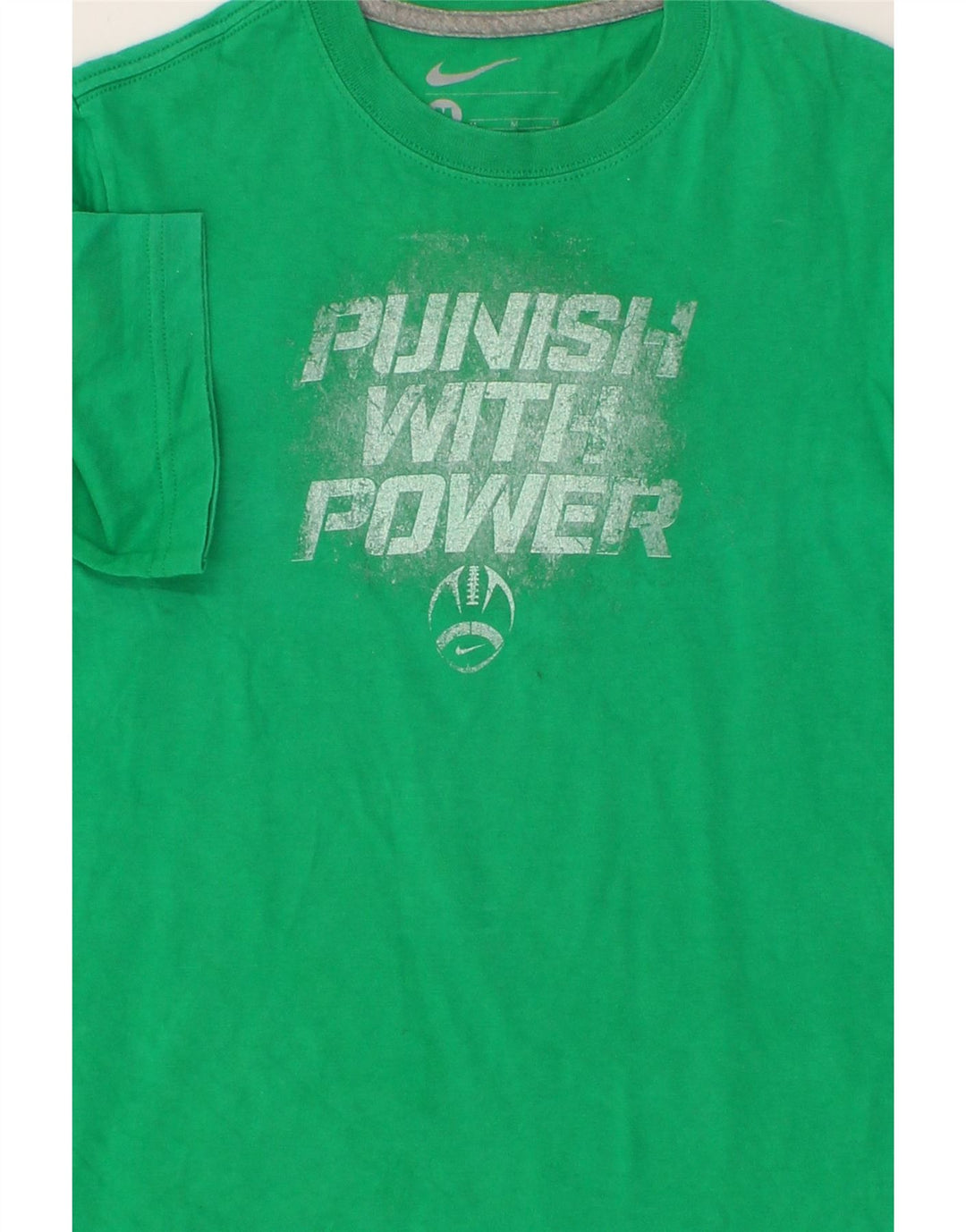NIKE Boys Graphic T-Shirt Top 10-11 Years Medium Green Cotton Vintage Nike and Second-Hand Nike from Messina Hembry 