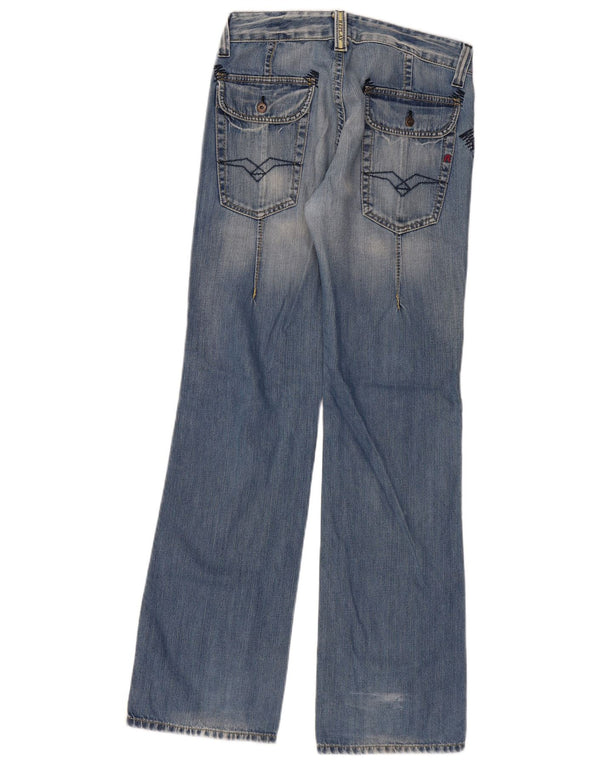 Replay Dame Straight Jeans W30 L34 Blå Bomuld