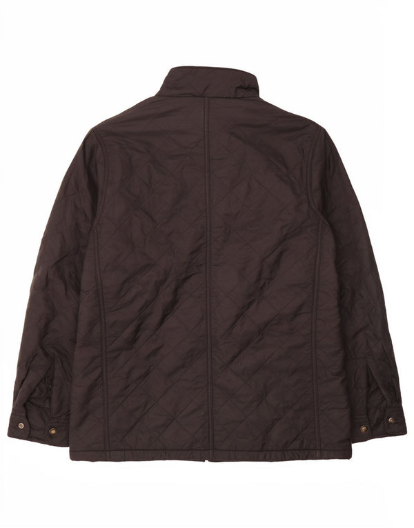 Barbour Herre Quiltet Jakke UK 42 XL Sort Polyamid