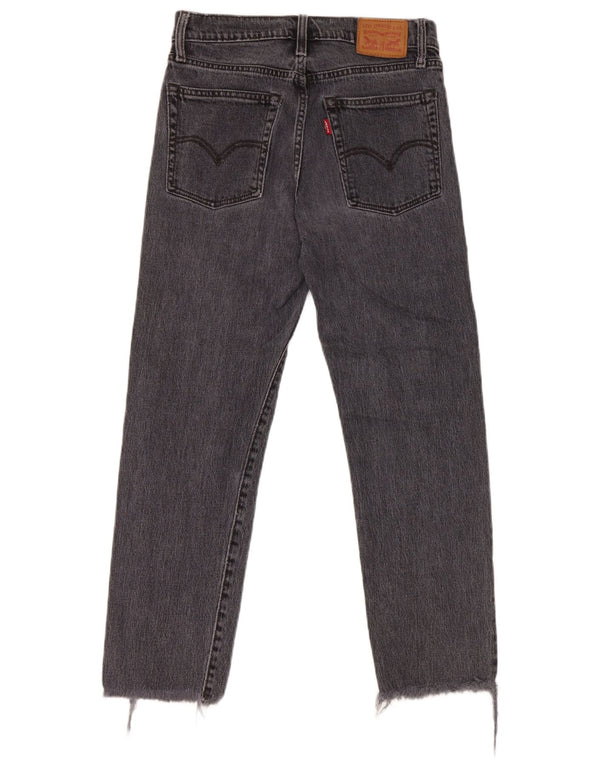 Levi's lige jeans til kvinder W27 L26 Grå bomuld