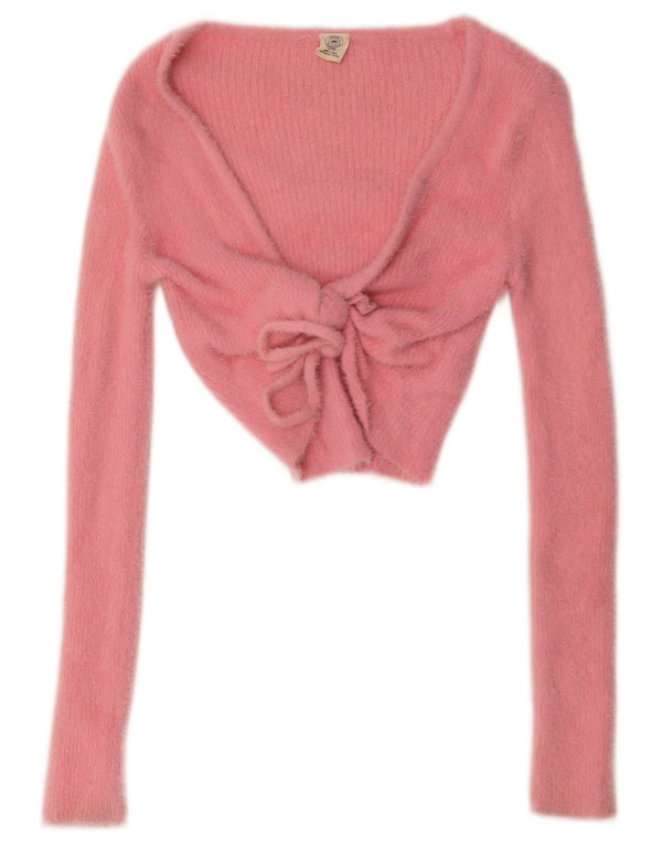 Urban Outfitters Womens Crop Top UK 6 XS Pink Polyamid