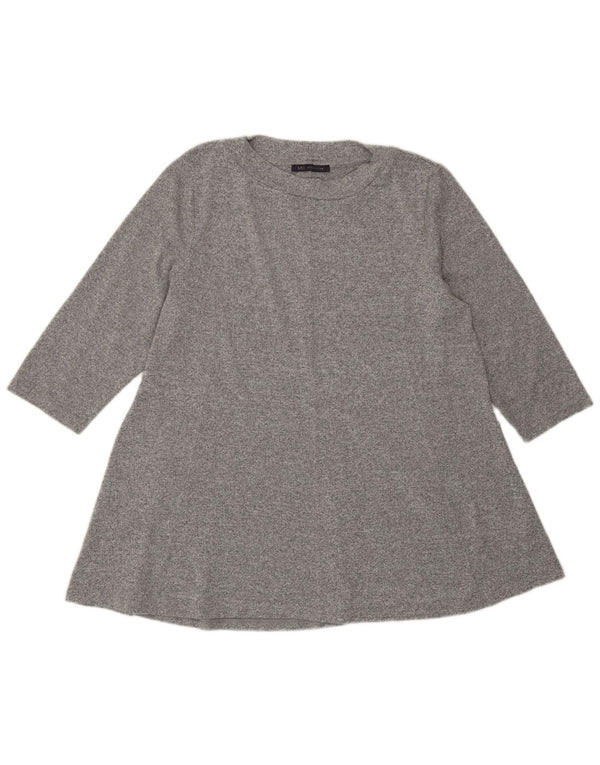 Marks & Spencer Womens Blouse Top UK 20 2XL  Grey Flecked Polyester