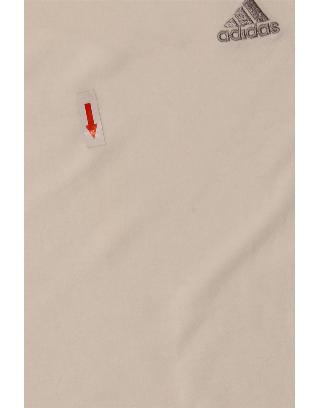 Adidas Dame T-Shirt Top UK 14 Medium Hvid Bomuld