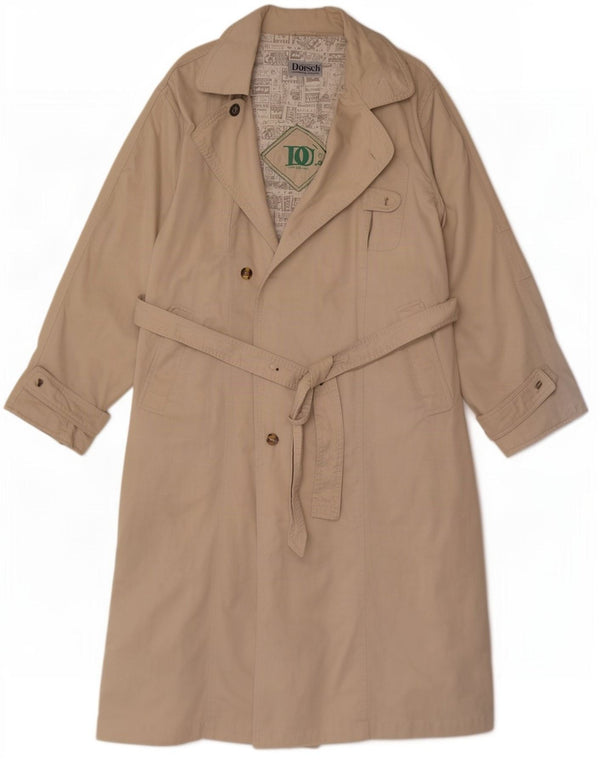 Vintage Trench Coat til mænd UK 38 Medium Beige