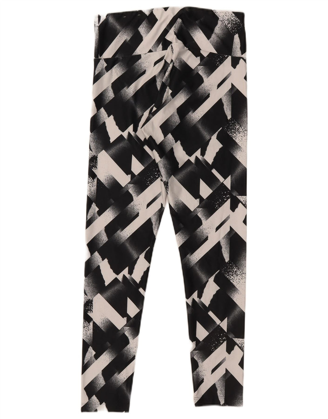 Puma Dame Leggings UK 12 Medium Sort Geometrisk