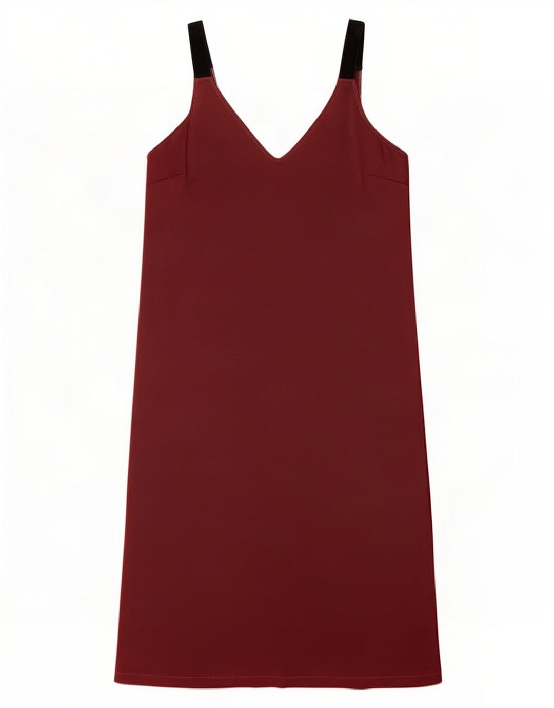 Marks & Spencer Dame Slip Dress UK 12 Medium Burgundy Colourblock
