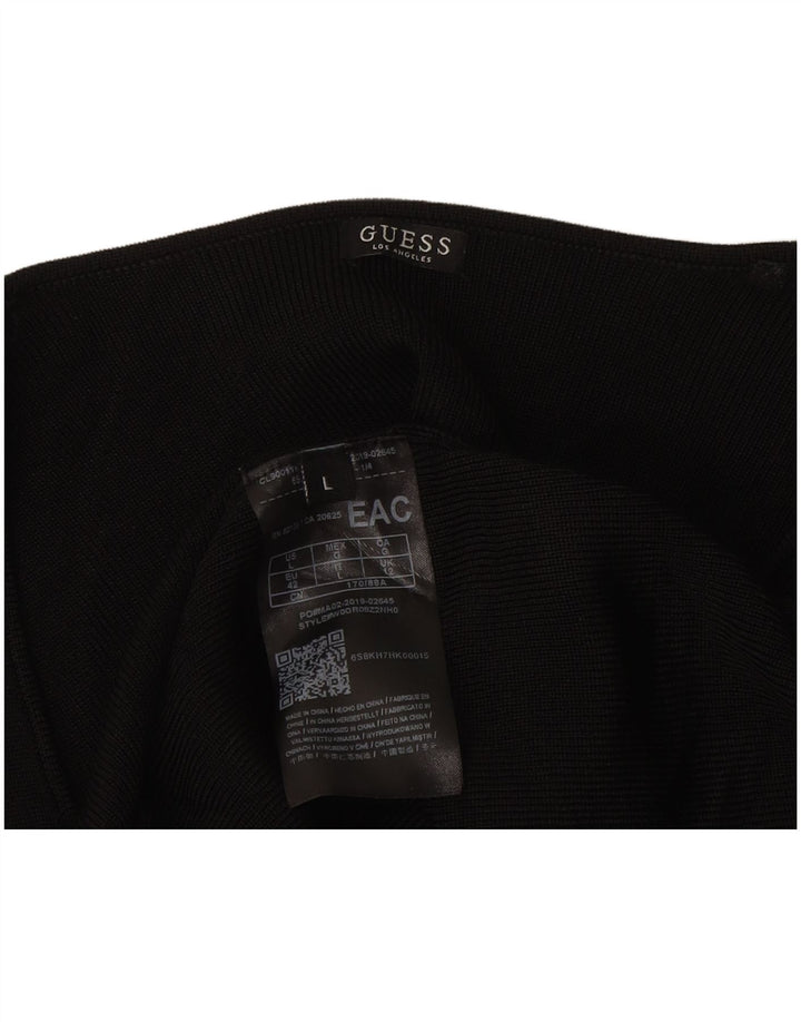 Guess Dametop Langærmet UK 12 Medium Sort Rayon