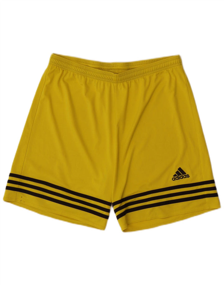 Adidas Herre Climalite Sportshorts store gule polyester