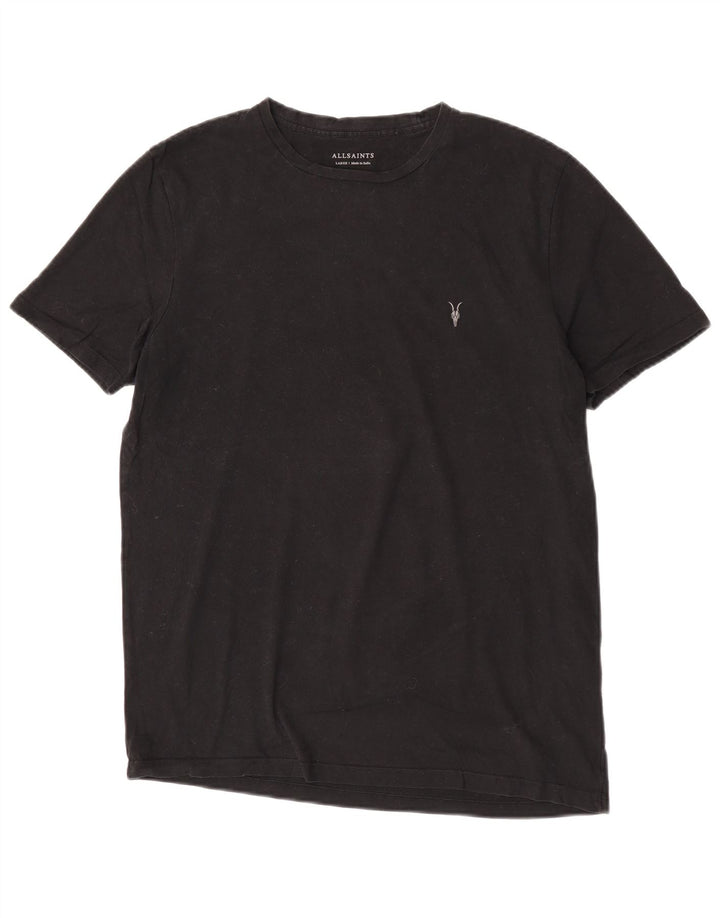 All Saints Herre T-Shirt Top Stor Sort Bomuld