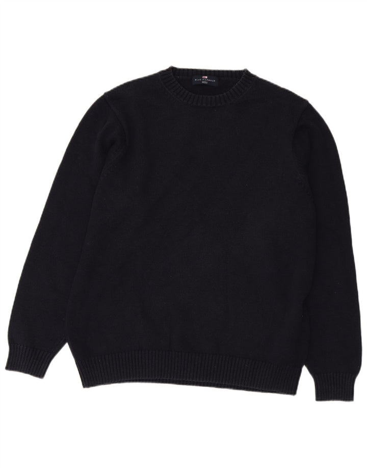 MARKS & SPENCER Herre sweater med rund hals, UK 38/40 Medium Navyblå