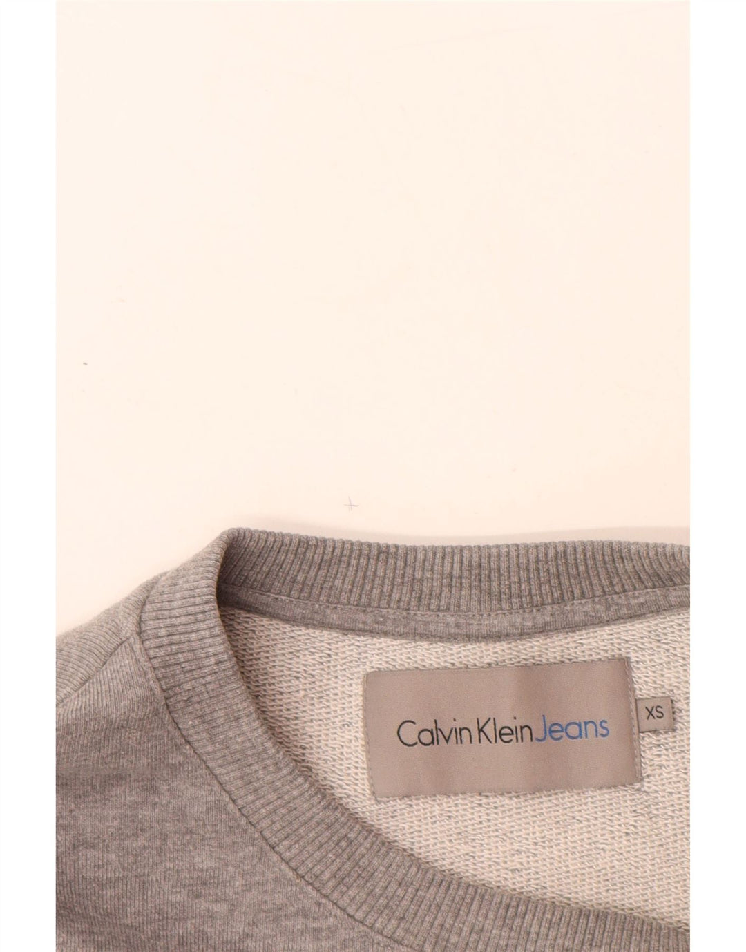 CALVIN KLEIN JEANS Grafisk sweatshirt til mænd XS Grå bomuld