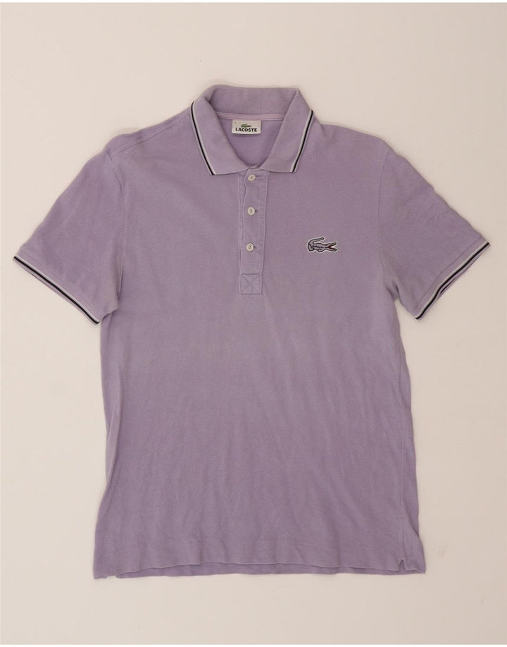 LACOSTE Mens Polo Shirt Size 3 Small Purple Cotton Vintage Lacoste and Second-Hand Lacoste from Messina Hembry 