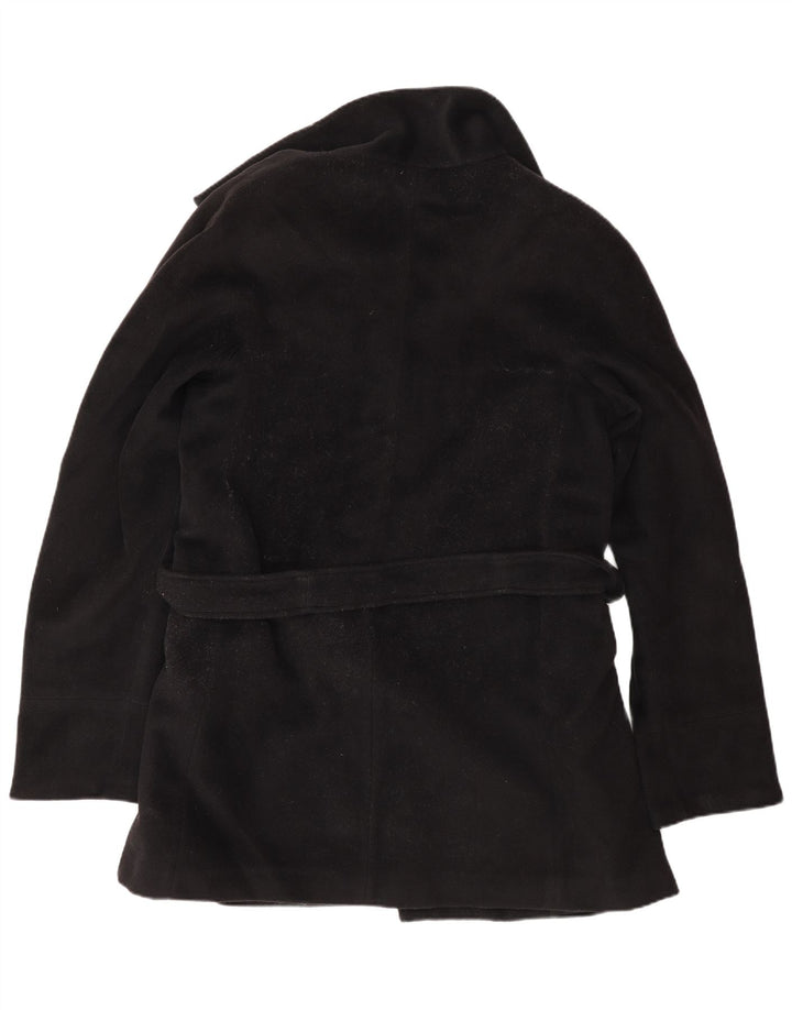 MAX MARA Overfrakke til kvinder UK 8 Small Black Uld Classic