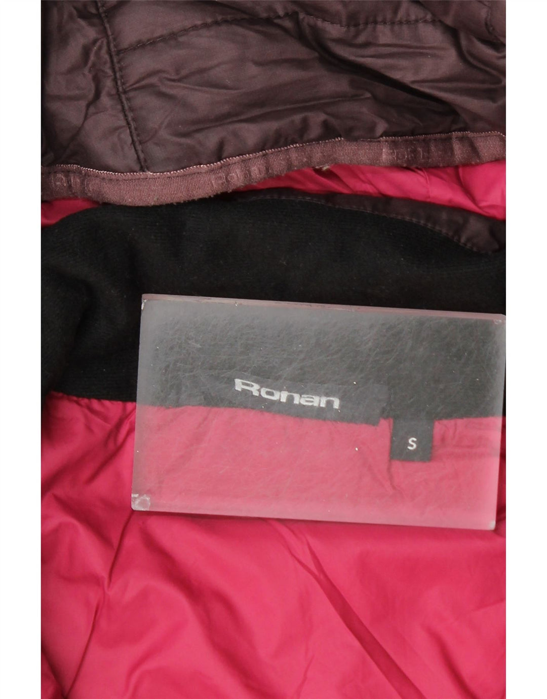 ROHAN Polstret frakke med hætte til kvinder UK 10 Lille lilla polyester