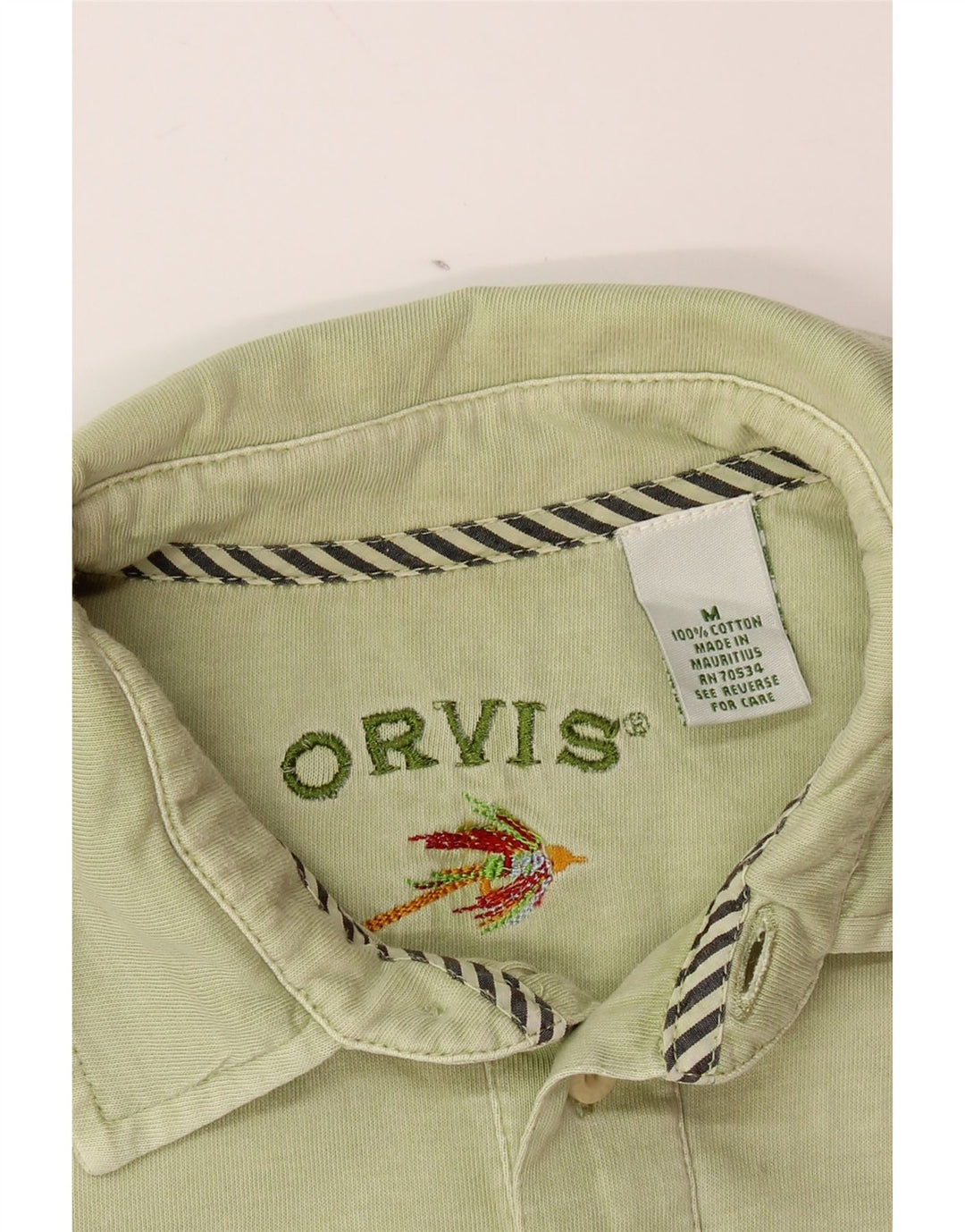 ORVIS Poloshirt til mænd Medium Grøn Bomuld