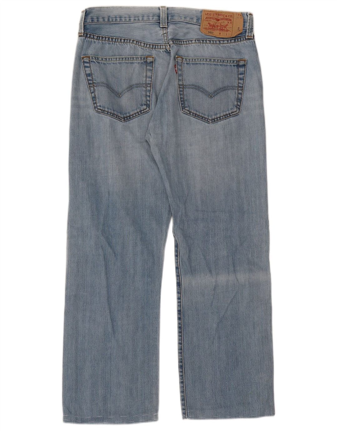 Levi's Herre 501 lige jeans W31 L27 blå bomuld