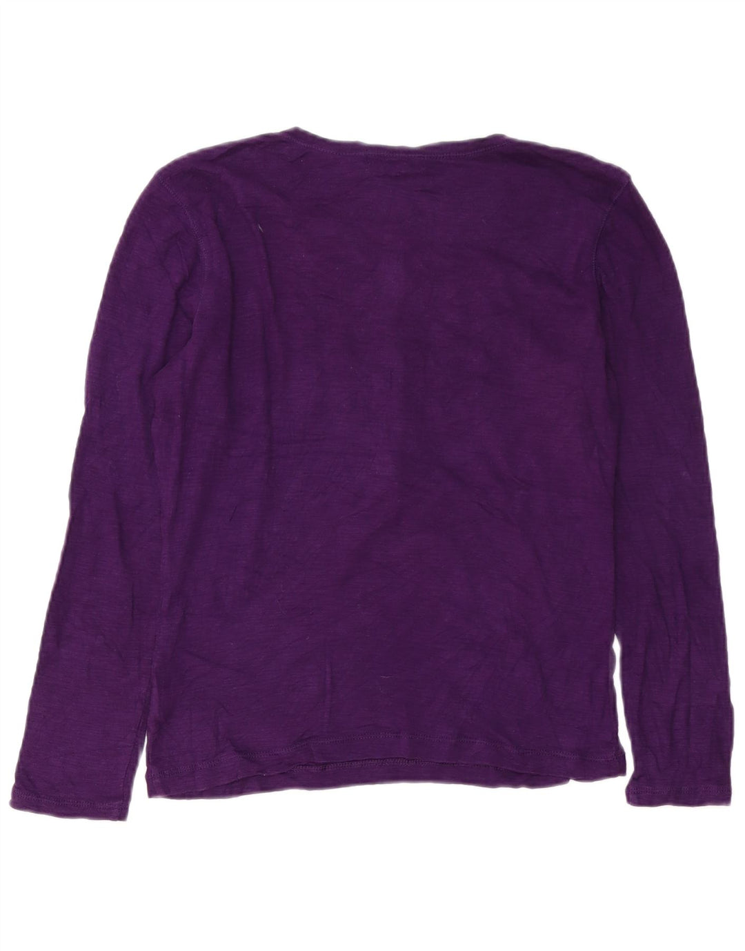 Chaps Dame Top Langærmet UK 14 Medium Lilla Bomuld