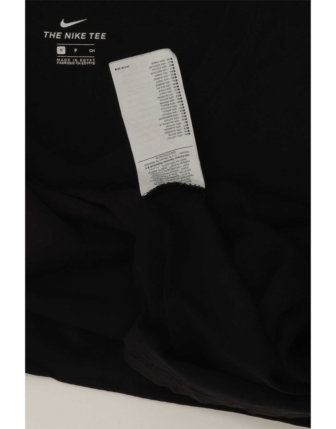 Nike Dame T-Shirt Top UK 10 Small Black Bomuld