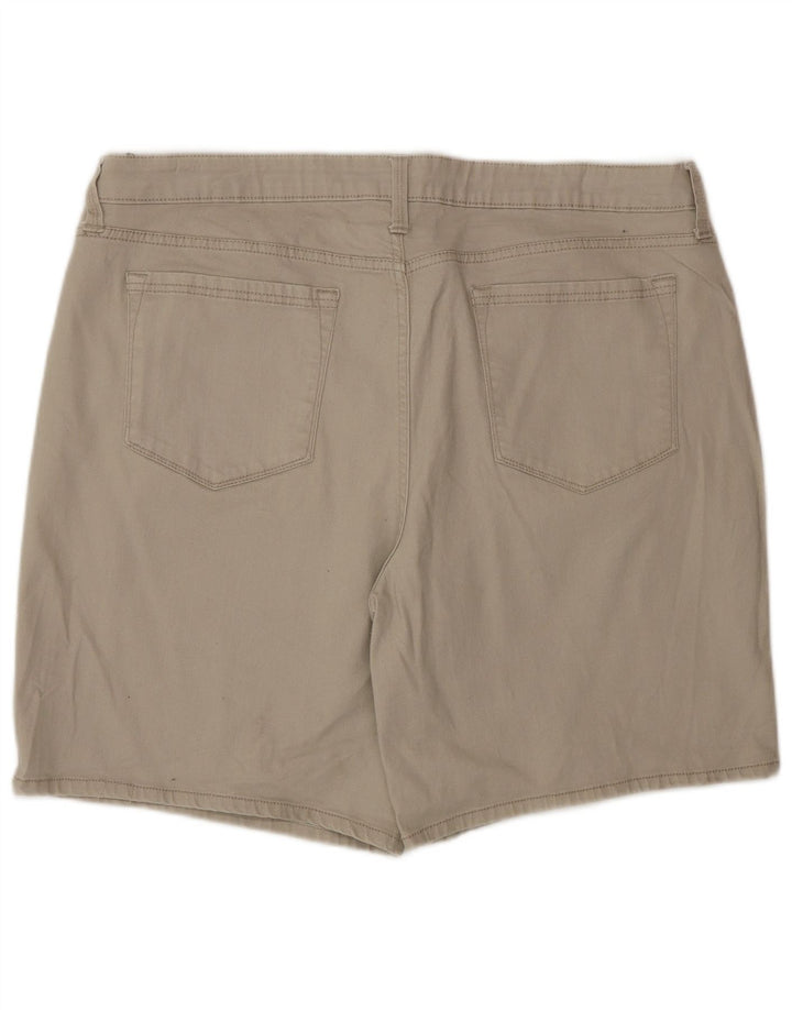 Lee Womens Riders Mid Rise Casual Shorts W38 2XL Beige