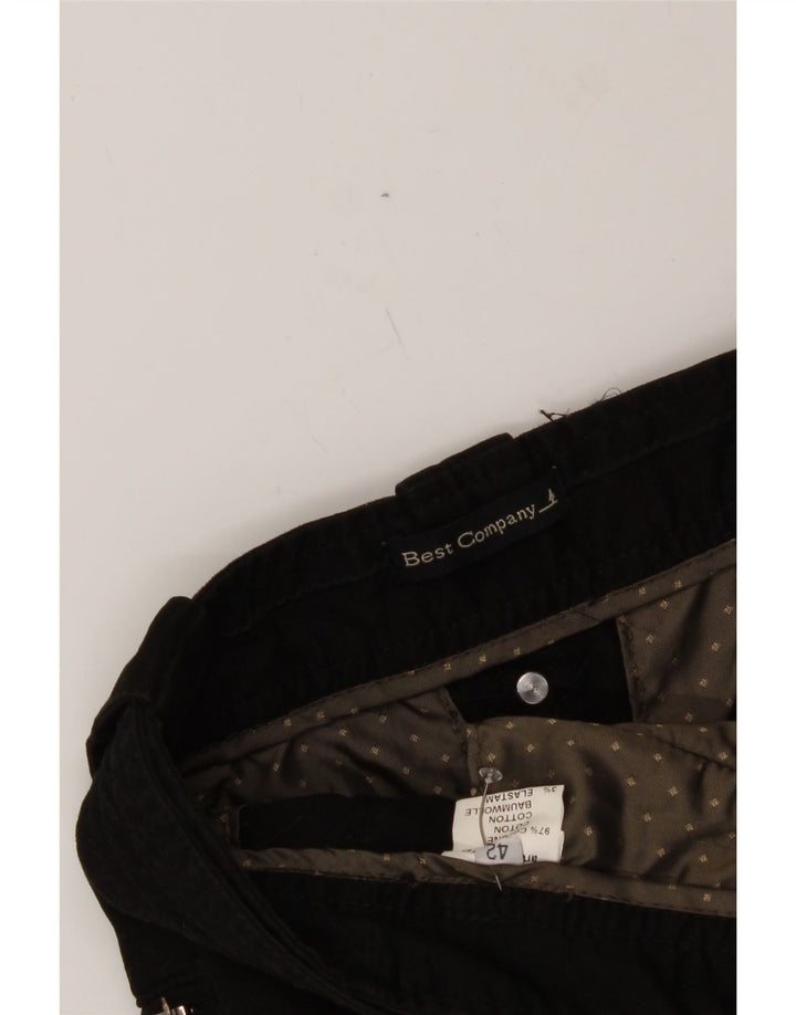 BEST COMPANY Womens A-Line Skirt IT 42 Medium W30  Black Cotton Vintage Best Company and Second-Hand Best Company from Messina Hembry 
